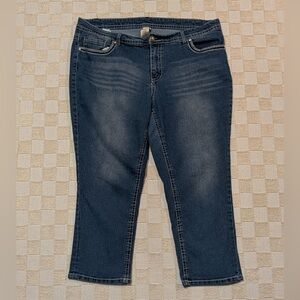 Faded Glory Women’s Low Rise Y2K Capri Jeans Size 20